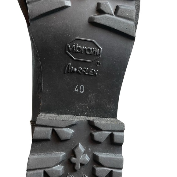 Ron White Tiffany Weatherproof Camo Combat Boots Green Black Calfskin Size 40 - Picture 5 of 10